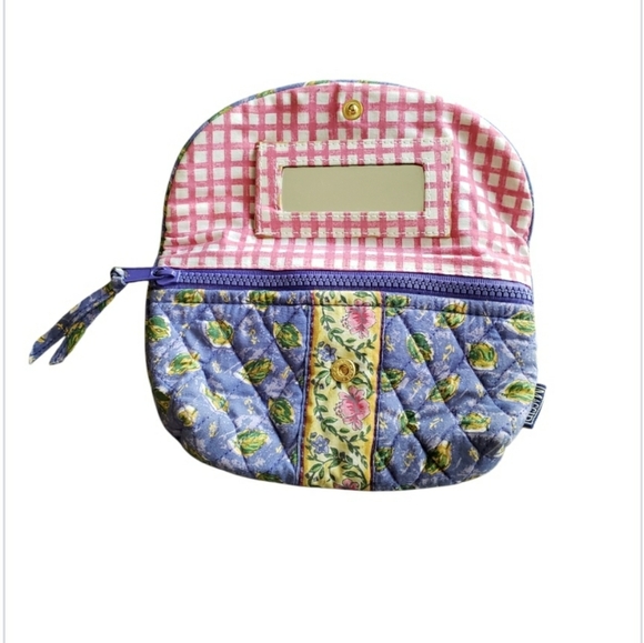 MaggiB Floral Mirrored Cosmetic Bag - Picture 3 of 6